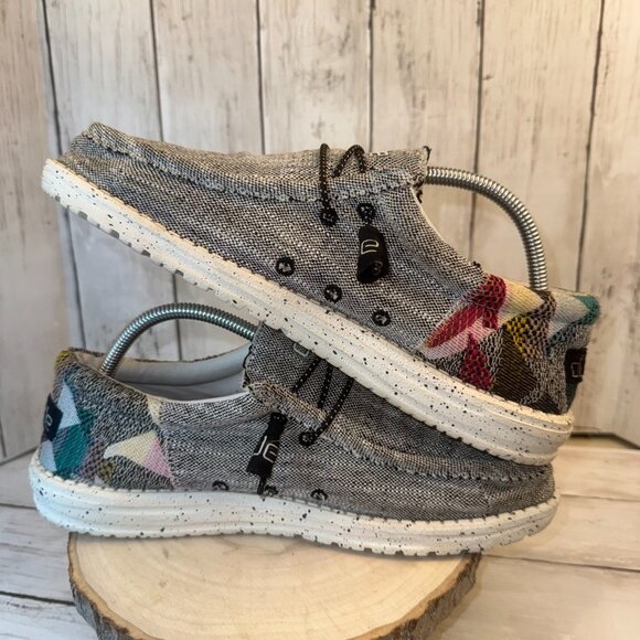 Hey Dude Men's Wally Funk Etno Grey - US 9 EU 42 - Picture 7 of 10